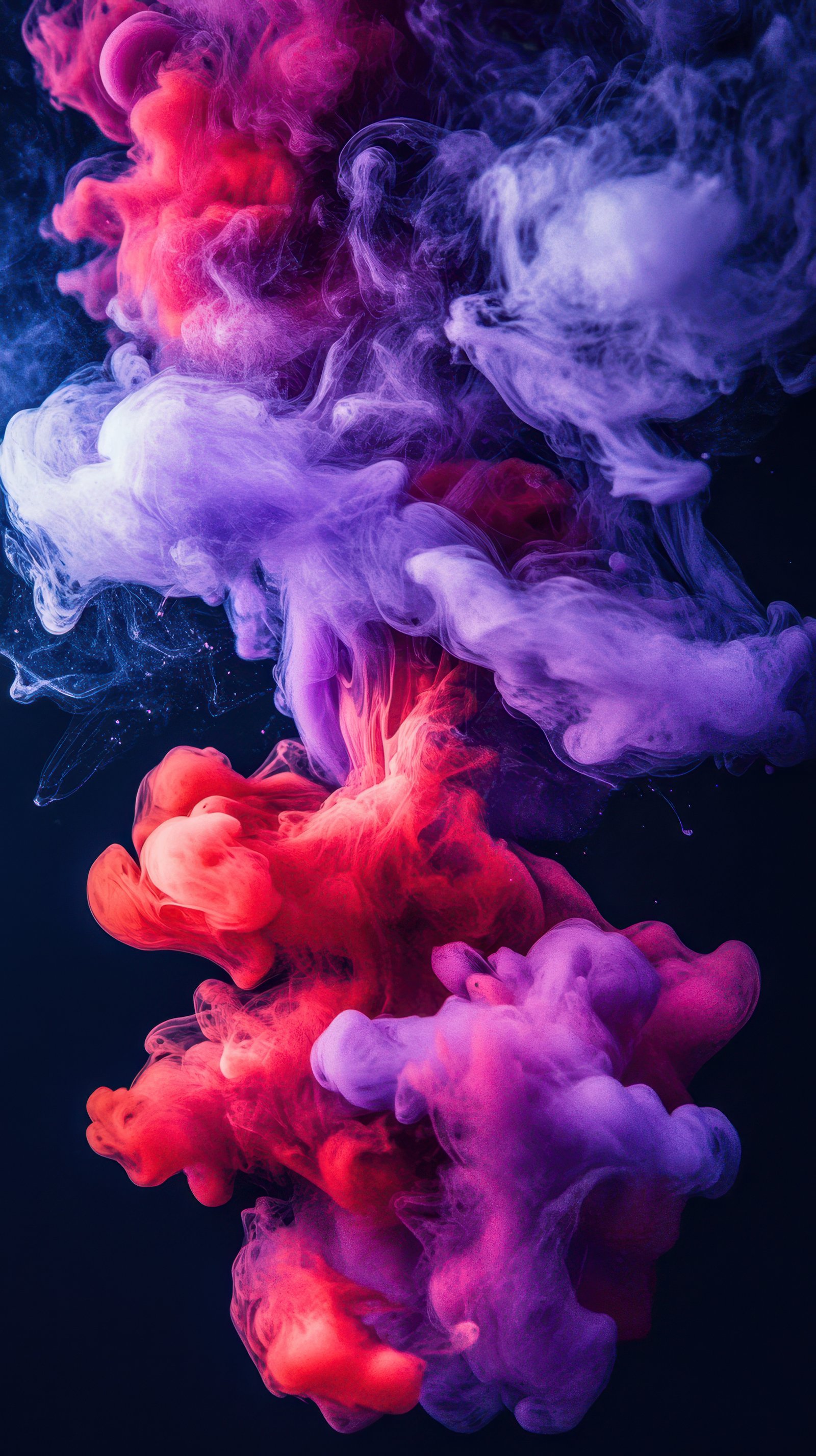 Colorful swirls of smoke dance against a dark backdrop in an artistic display of creativity and beauty